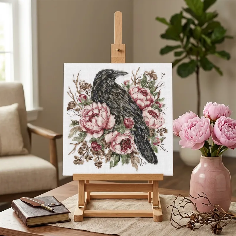 Kit de point de croix "Jardin secret" 22 x 22 cm AAH-327