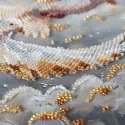 Kit de broderie de perles de taille moyenne "Danse des colombes" 20 x 20 cm AAMB-145