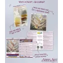 Mid-sized bead embroidery kit "Dance of Doves" 20 х 20 cm AAMB-145