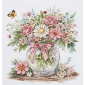 Kits de point de croix "Ambiance florale" 21 x 22 cm AAH-325