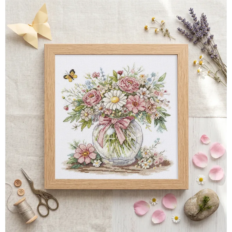 Kreuzstich-Sets "Blumenstimmung" 21 х 22 cm AAH-325