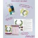 Kit de broderie perles principales Collier “Douceur Citronnée” 25 x 27 cm AADC-006