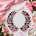 Hauptperlenstickerei-Set Kragen "Rosen Schleier" 25 x 27 cm AADC-007
