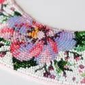 Hauptperlenstickerei-Set Kragen "Rosen Schleier" 25 x 27 cm AADC-007
