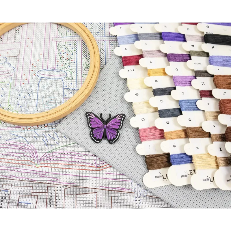 Cross stitch kit "Raven’s Library" 23x29 cm SLETIL9987