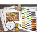 Kit point de croix "Atelier des pattes ludiques" 45 × 32 cm SLETIL9992