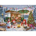 Cross stitch kit "Christmas Trailer" 42x30 cm SLETIL9990