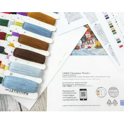 Kit de point de croix "Remorque de Noël" 42x30 cm SLETIL9990