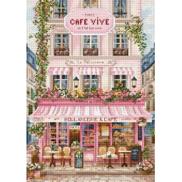 Kreuzstich-Set "Süße Pariser Straße" 19x27 cm SLETIL9988