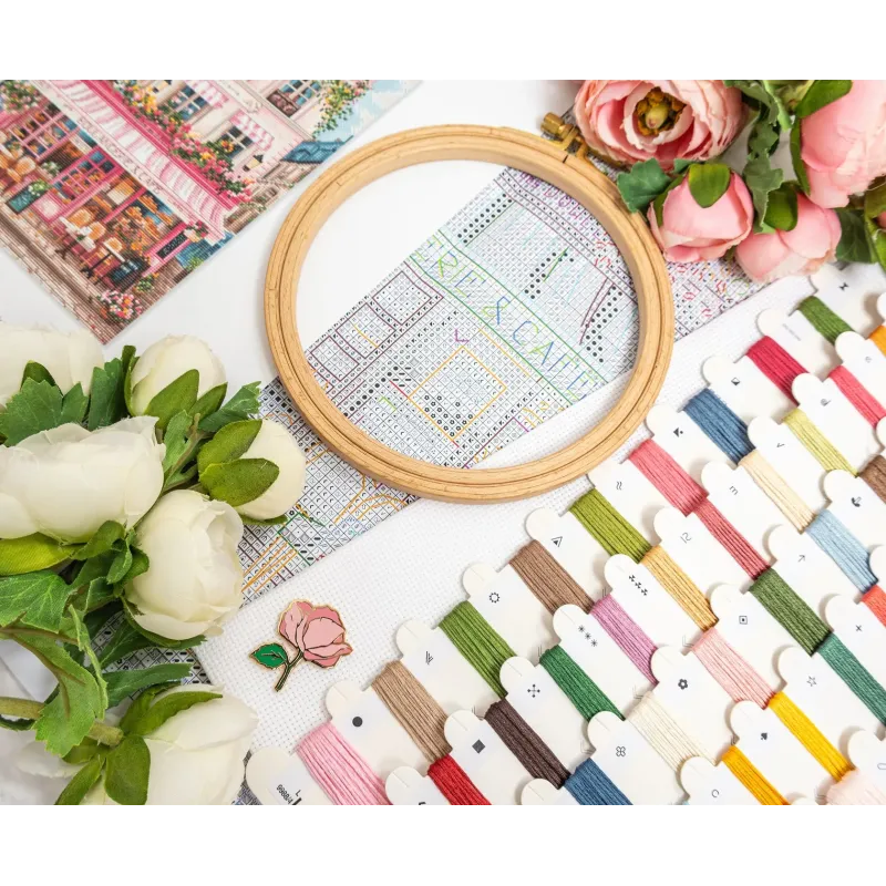 Cross stitch kit "Sweet Parisian Street" 19x27 cm SLETIL9988