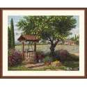 Набор для вышивания крестиком "Под лимонным деревом" 39.5x30 SK304