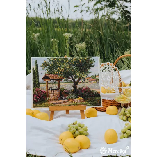 Cross stitch kit "Under the Lemon Tree" 39.5x30 SK304
