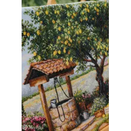 Kryželiu siuvinėjimo rinkinys "Po citrinmedžiu" 39.5x30 SK304