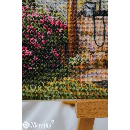 Kryželiu siuvinėjimo rinkinys "Po citrinmedžiu" 39.5x30 SK304