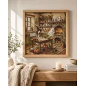 Kit point de croix "Magie d'Automne Cuisine" 31,75 × 31,75 cm AVA-P105