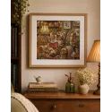 Kit point de croix "Coin lecture" 31,59 × 28,42 cm AVA-P111