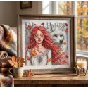 Cross stitch kit "Autumnal Silence" 27.15 x 26.83 cm AVA-P057