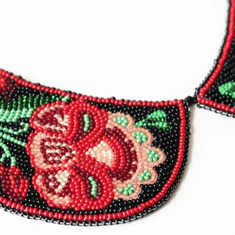 Main Bead Embroidery Kit Collar “Ethno Code” 25 х 27 cm AADC-005