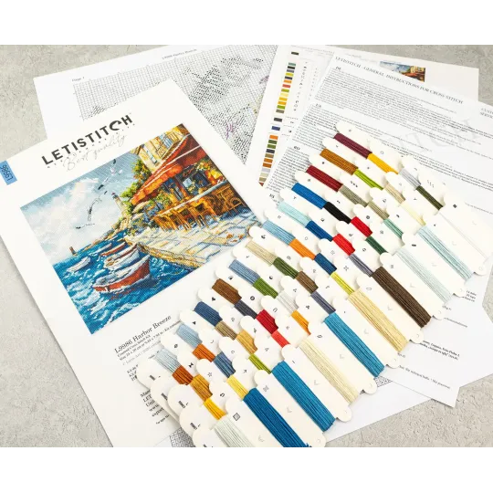 Cross stitch kit "Harbor Breeze" 24x20 cm SLETIL9986