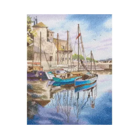 Kits de point de croix "Bateaux côtiers" 21,5x28,5 cm RTOM1083