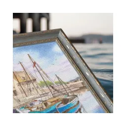 Kits de point de croix "Bateaux côtiers" 21,5x28,5 cm RTOM1083