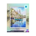 Kits de point de croix "Bateaux côtiers" 21,5x28,5 cm RTOM1083