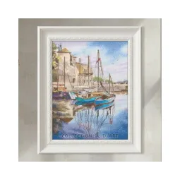 Kreuzstichsets "Küstenboote" 21,5x28,5 cm RTOM1083