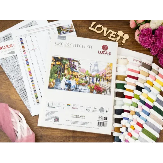 Cross Stitch Kit "Tower View" 58 x 32 cm SBU5108