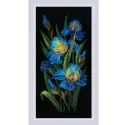 Набор для вышивания крестиком "Красивые ирисы" 25x50 см SR2346