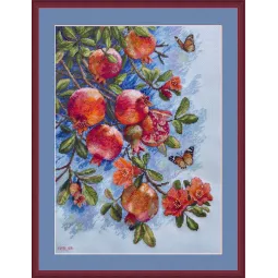 Kit de point de croix "Fruits Rubis" 25x36 cm SK305