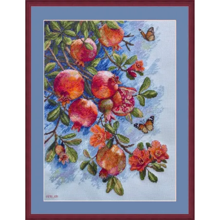 Kryželiu siuvinėjimo rinkinys "Ruby Fruits" 25x36 cm SK305