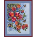 Kit de point de croix "Fruits Rubis" 25x36 cm SK305