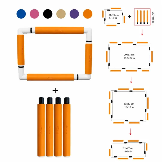 18 cm Clips Rahmenverlängerung (orange) 270-00OR
