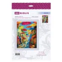 Kit de point de croix "Parapluies colorés" 30x40 cm SR2335