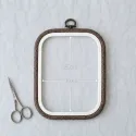 18x20 см квадратный флекси-обруч (темно-коричневый) 230-12BR
