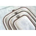 18x20 cm Square flexi hoop (dark brown) 230-12BR