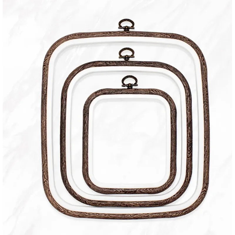12,5x14,5 cm quadratischer Flexi-Reifen (dunkelbraun) 230-11BR
