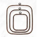 12,5x14,5 cm quadratischer Flexi-Reifen (dunkelbraun) 230-11BR
