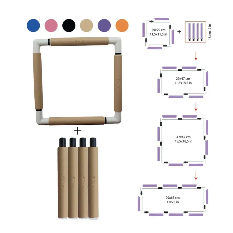 18 cm Clips frame extension piece (beige) 270-00BEIGE
