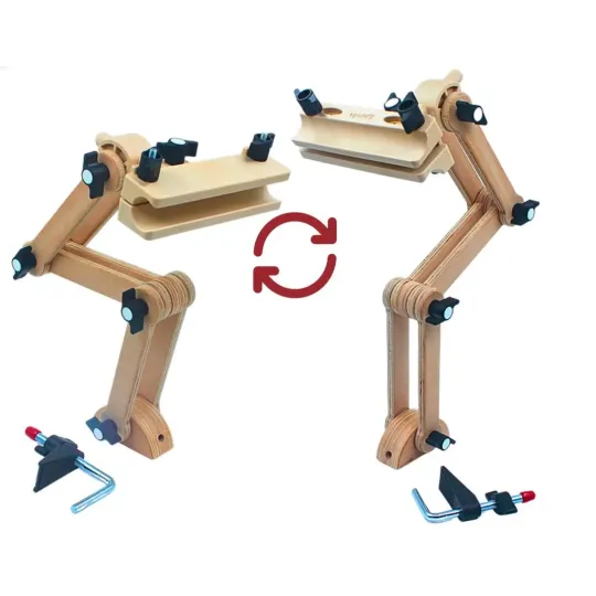 Support de bureau - Support de broderie multi-réglable avec tête à encliqueter 2 en 1 190-26