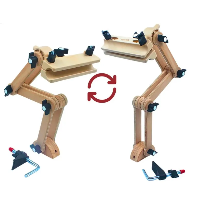 Support de bureau - Support de broderie multi-réglable avec tête à encliqueter 2 en 1 190-26