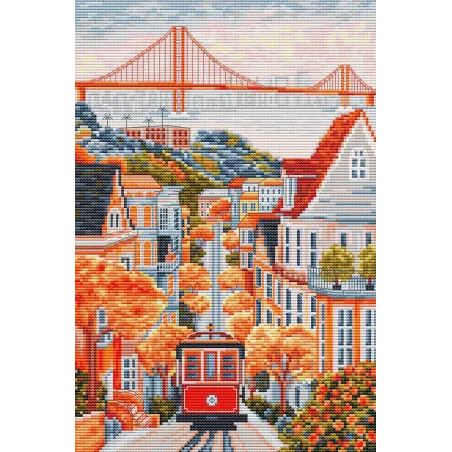 Cross Stitch Kit "San Francisco, USA" 17.5 x 26 cm SBPK04