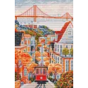 Cross Stitch Kit "San Francisco, USA" 17.5 x 26 cm SBPK04
