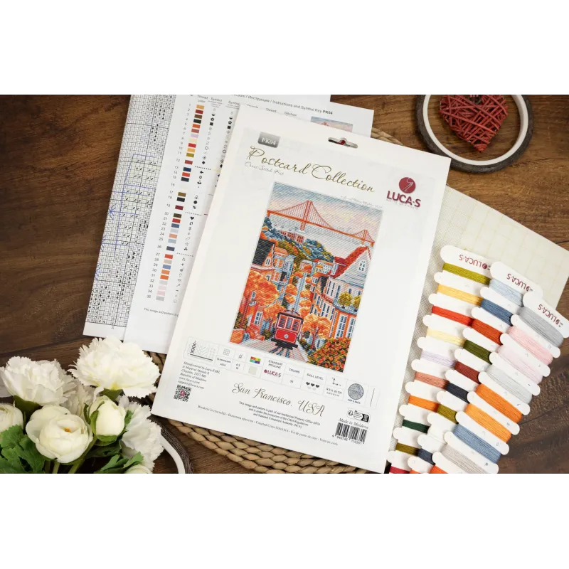 Cross Stitch Kit "San Francisco, USA" 17.5 x 26 cm SBPK04