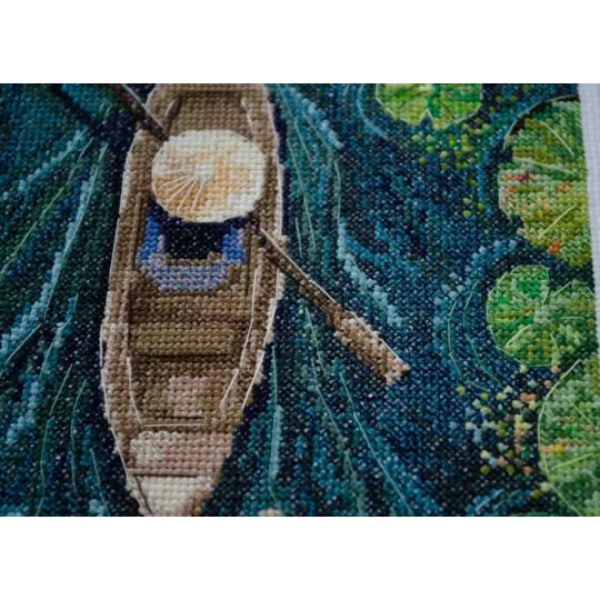 Cross-stitch kit "One in a canoe" 21 х 32 cm AAH-170