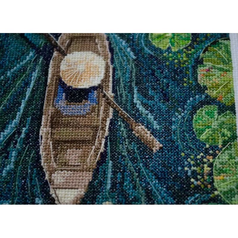 Kreuzstich-Set "Einer im Kanu" 21 x 32 cm AAH-170