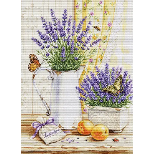 Cross Stitch Kit "Lavender Scent" 29 x 40 cm SB7063