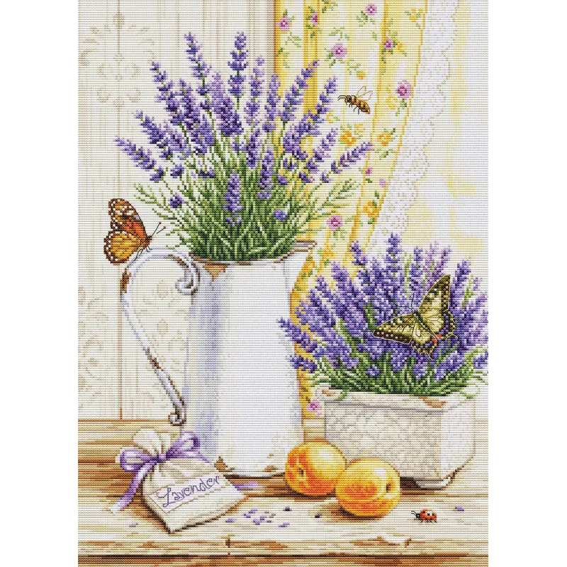 Cross Stitch Kit "Lavender Scent" 29 x 40 cm SB7063