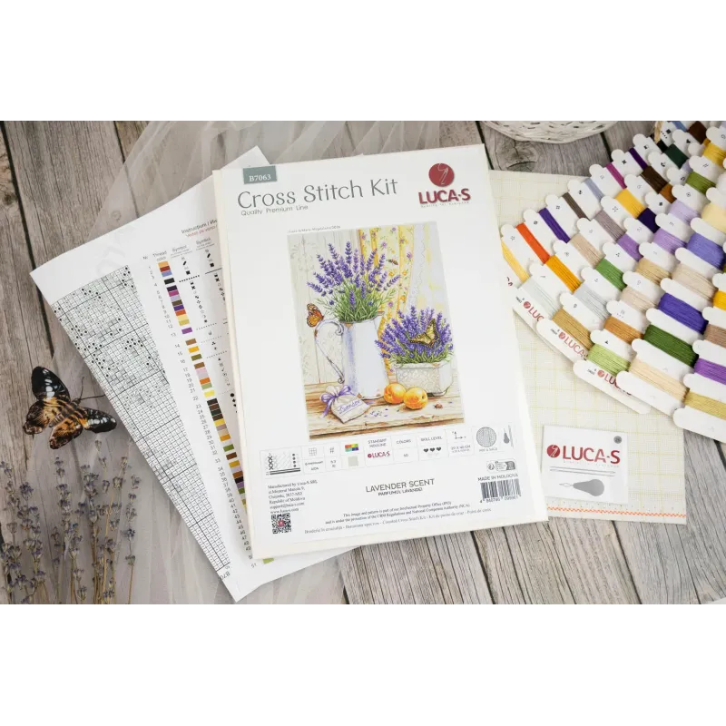 Cross Stitch Kit "Lavender Scent" 29 x 40 cm SB7063
