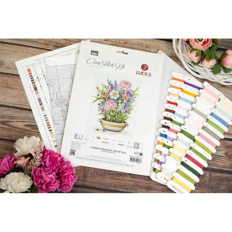 Cross Stitch Kit "A Dream Beneath The Petals" 25 x 30 cm SB7061